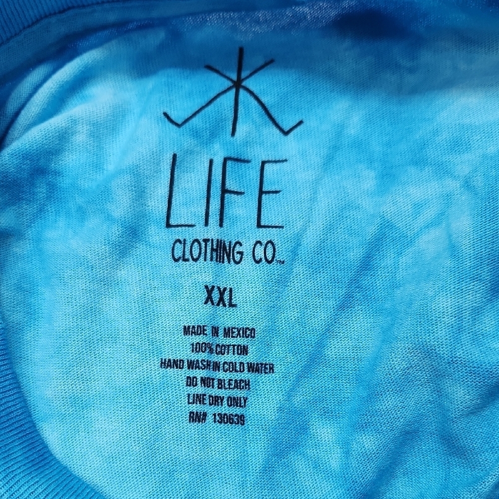Life Clothing Co. Graphic Tie Dye T-Shirt with Mushroom Design - XXL - Picture 2 of 6
